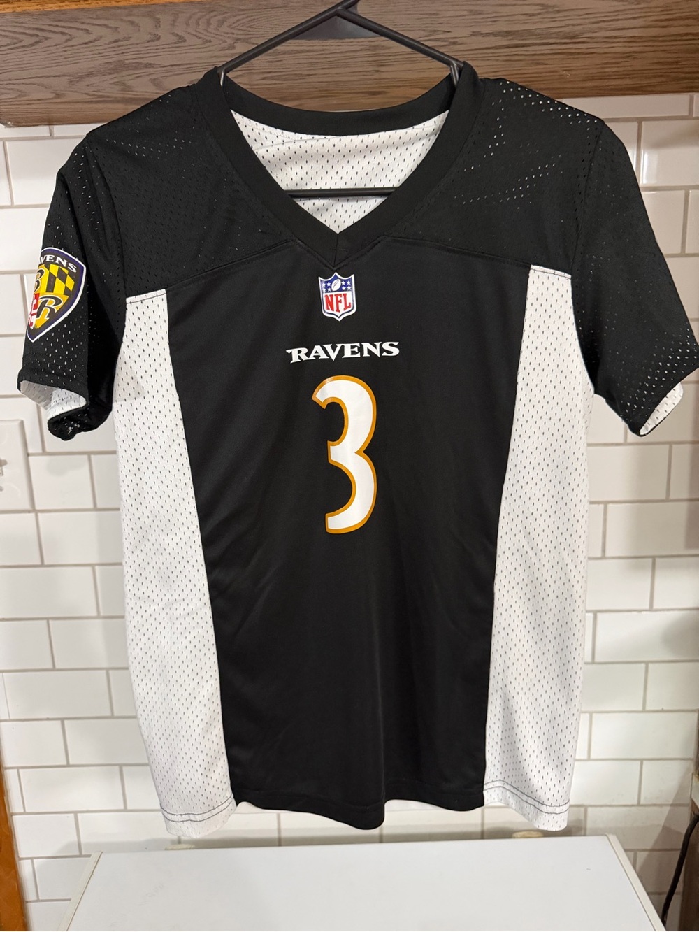 Augusta Sportswear NFL Baltimore Ravens Odell Beckham Jr #3 Youth Jersey L
